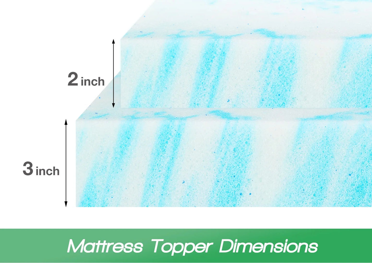 Cooling Gel Memory Foam Mattress Topper