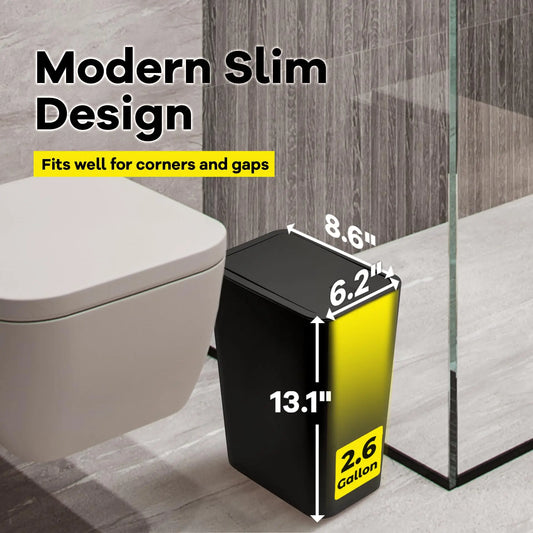 10L Trash Can with Press-Top Lid