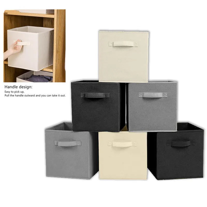Storage & Organization — fabric storage cubes and closet organizers