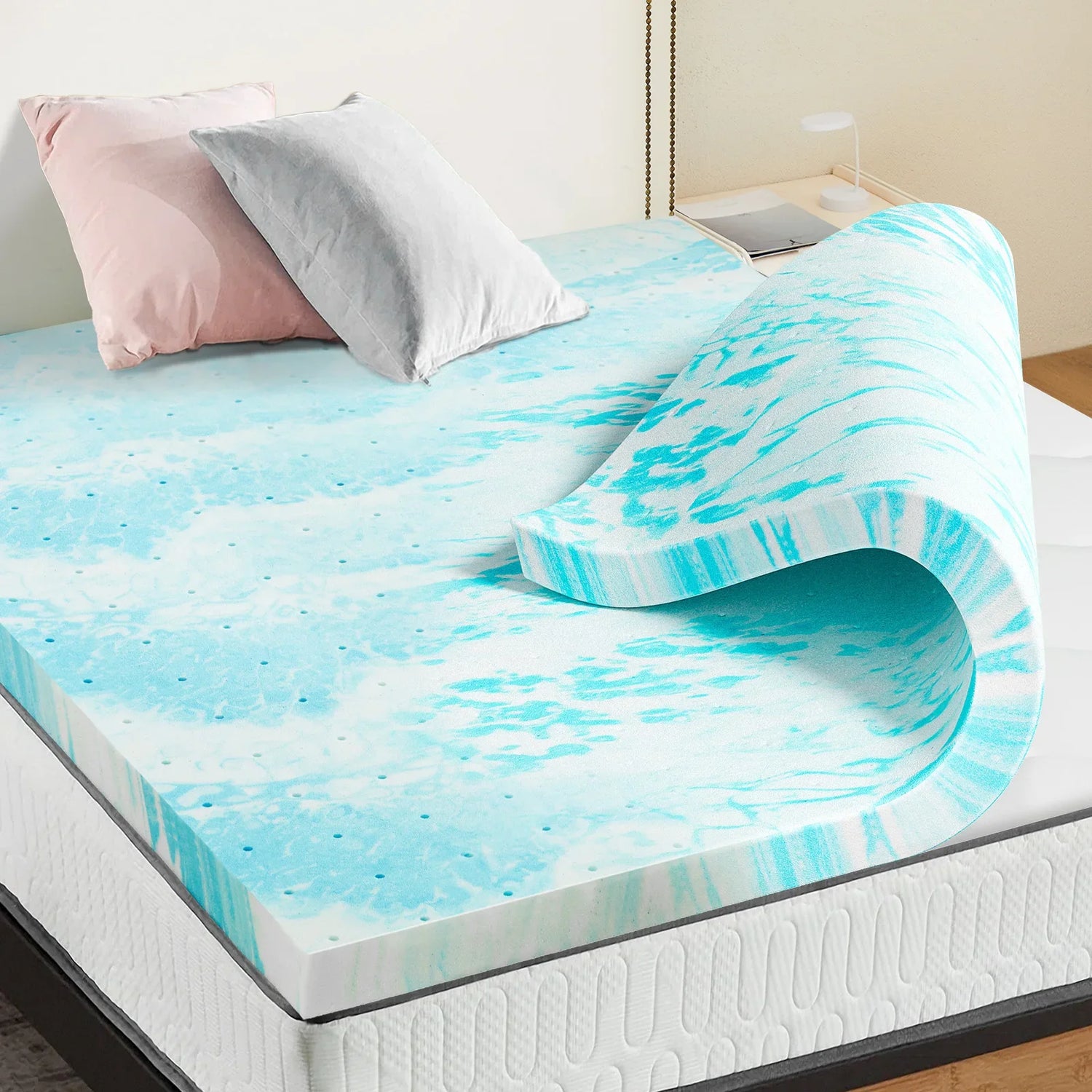 Sleep & Bedding — dorm mattress topper and bedside essentials