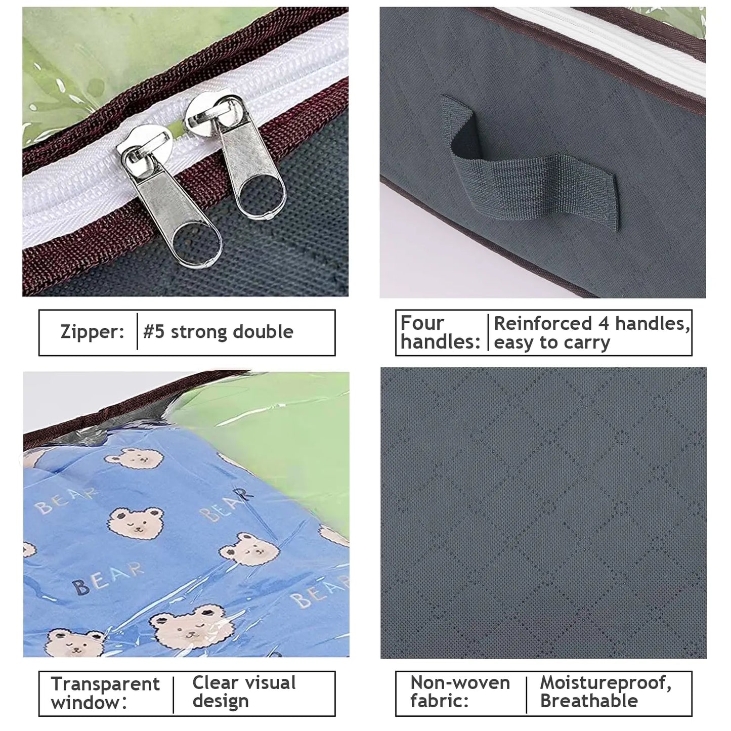 Under-Bed Storage Bags with Clear Window