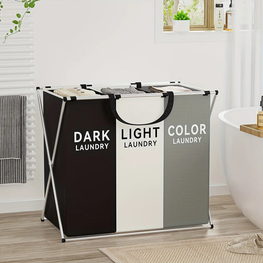 Foldable Divided Laundry Hamper